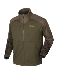 Непродуваемая флисовая куртка Harkila Magni HSP® Willow green/Shadow brown